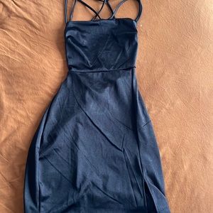 Windsor black satin dress!